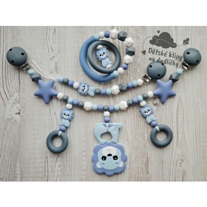 3 dílná sada modrý lvíček 1