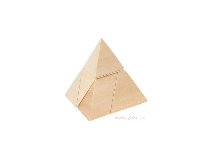 6121 1 dreveny hlavolam pyramida