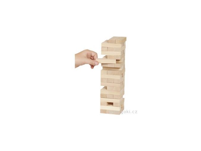 6451 3 zabavna hra drevena vez jenga natur 51 dilu