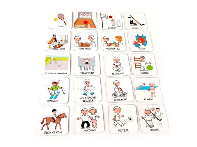 7441 sportovni aktivity set 20 ks piktogramu