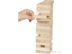 6451 3 zabavna hra drevena vez jenga natur 51 dilu