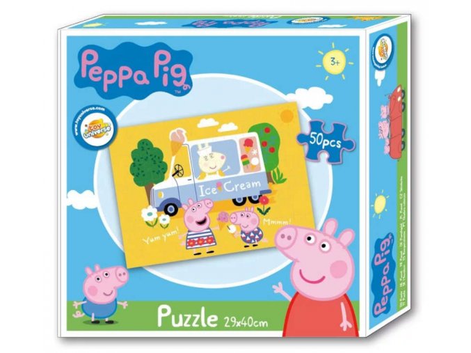 Puzzle Prasátko Peppa 50 dílků