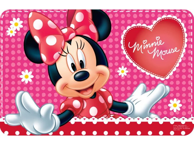 Dětské prostírání Disney Minnie 43 x 28 cm, Srdce