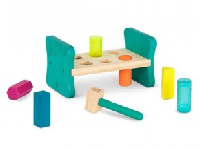 B-toys Zatloukačka dřevěná Pound & Play