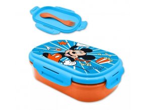 Svačinový box Mickey Mouse + vidlička