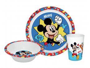 Jídelní sada Mickey Mouse 3 ks + dekorativní balení
