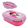 Svačinový box Minnie Mouse, růžová + vidlička