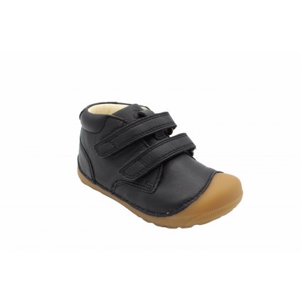 KOTNÍKOVÉ BOTY BUNDGAARD PETIT STRAP VELCRO BLACK/GUM