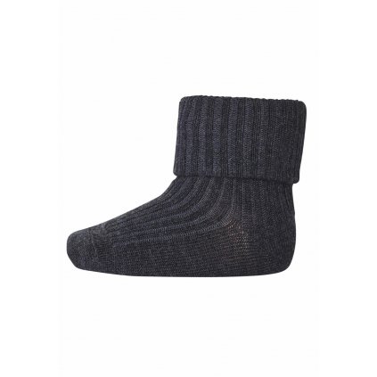 SLABÉ MERINO PONOŽKY MP DENMARK DARK GREY MELANGE