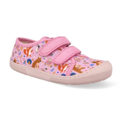 47028 07m035 50b 610 barefoot detske platenky koel dud print bear pink 1