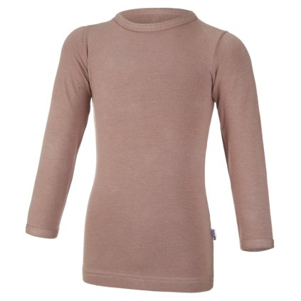 Tričko s dlouhým rukávem Little Angel outlast smyk oříšková | Dětský krámek