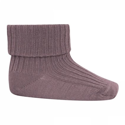 Merino ponožky mpDenmark Wool Rib Socks 10 589 0 33 dark purple dove | Dětský krámek