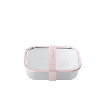 Box na jídlo z nerez oceli AYA&IDA 9249 LunchBox 1000ml SoftRose | Dětský krámek