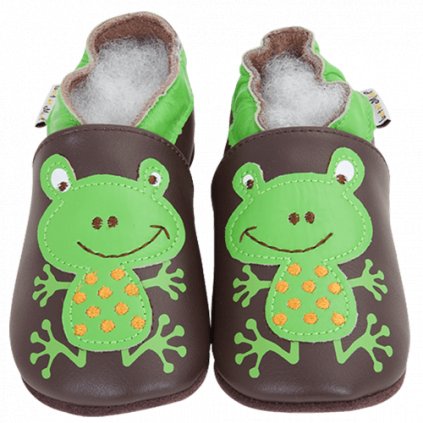 Chaussons cuir Grenouille Front 1