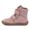 Barefoot zimní boty Froddo TEX Winter s voděodolnou membránou pink G3160246-7 | Dětský krámek