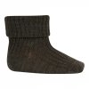 Merino ponožky mpDenmark Wool Rib Socks 10 589 0 351 brown melange | Dětský krámek