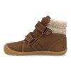 07T049.232 510 barefoot detske zimni boty koel dean 2 0 wp wool chocolate z kvalitní kůže | Dětský krámek