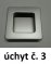 úchytka zápustná č. 3