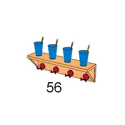 Polička pro 4 děti , Art. 64204