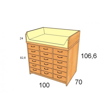 Přebalovací pult, Art. 25004
