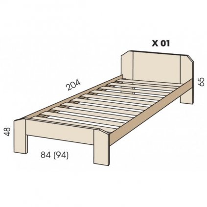 postel s rostem s84 cm x 01