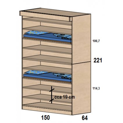 Skříňka pro matrace, Art. SA 00881