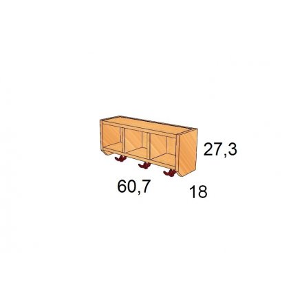 Police na zeď Art. 60038