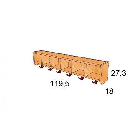 Police na zeď Art. 60068