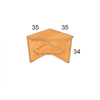 Lavička vnější roh Art. 60290