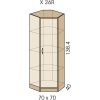 Skříň rohová, X 26 R