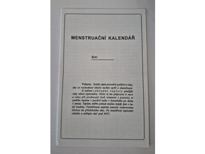 Menstruační kalendář