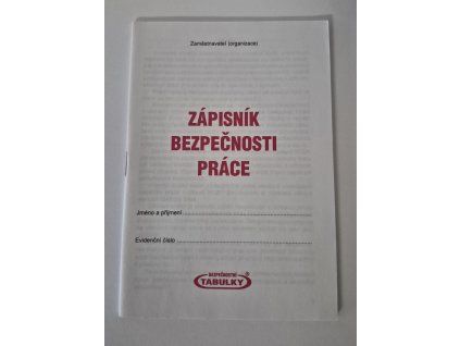 Zápisník bezpečnosti práce
