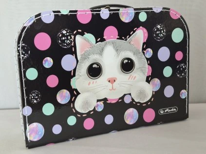 Dětský kufřík 30cm Kočička