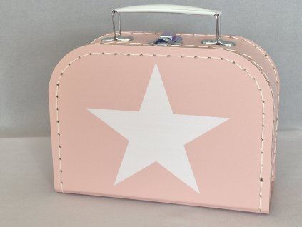Dětský kufřík 20cm růžový s hvězdou