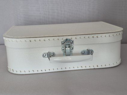 Dětský kufřík 30cm bílý