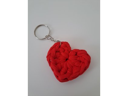 Háčkovaný přívěšek - srdce