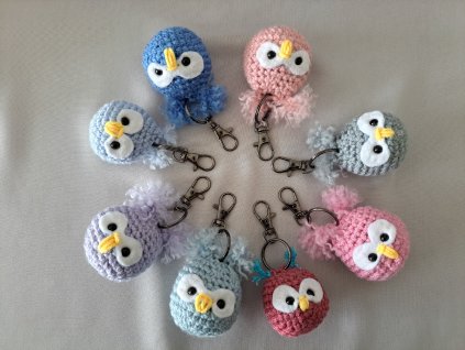 Přívěšek háčkované sovičky