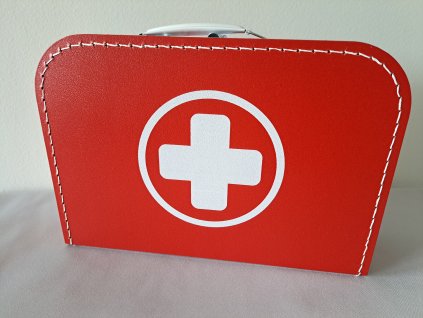 Dětský kufřík 30cm červený s křížem