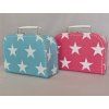 Dětský kufřík 20cm růžový bílá hvězda