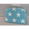 Dětský kufřík 20cm modrý bílá hvězda