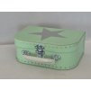 Dětský kufřík 20cm mint s hvězdou