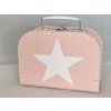 Dětský kufřík 20cm růžový s hvězdou