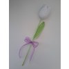 Háčkovaný tulipán - dekorace