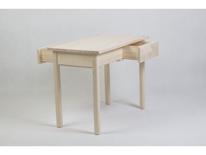 Dřevěný dětský stolek s 2 šuplíky, smrk, více variant, S&H Truhlářství Group s.r.o.
