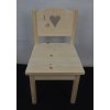 židlička se srdíčkem rovné rohy 3