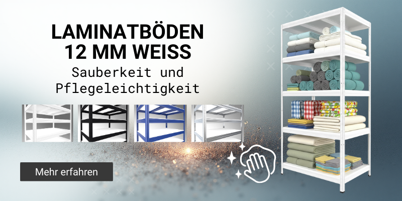 Metallregale mit Laminatböden 12 oder 18 mm