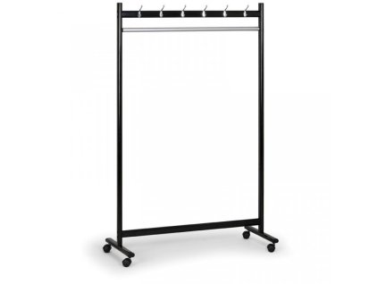 Garderobenständer mit Haken, Einseitig V4303 - mit Rädern