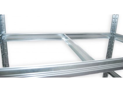Steckregal mit Laminatböden Biedrax 60 x 90 x 90 cm verzinkt - 4 Laminatboden weiss 12 mm