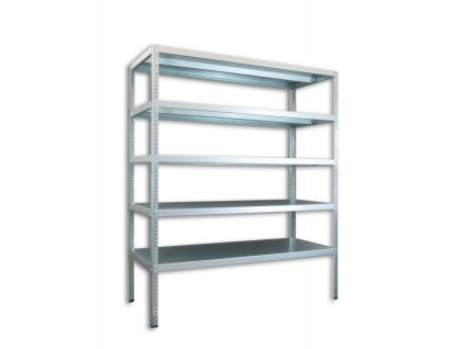 Geschraubtes Werkstattregal Biedrax 50 x 150 x 180 cm, verzinkt - 5 Fachböden