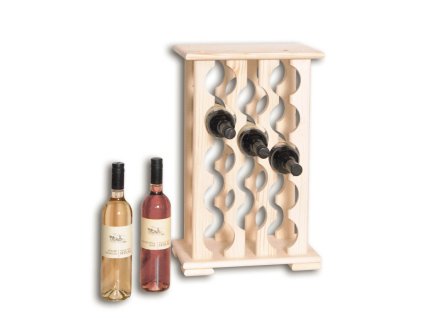 Weinregal aus Holz für 14  Flaschen - SV14